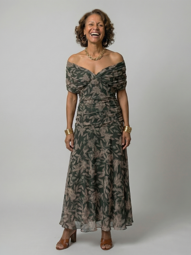 Zaneta | Off-Shoulder Midi Dress