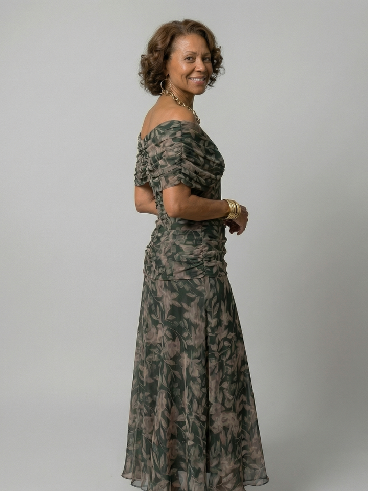 Zaneta | Off-Shoulder Midi Dress