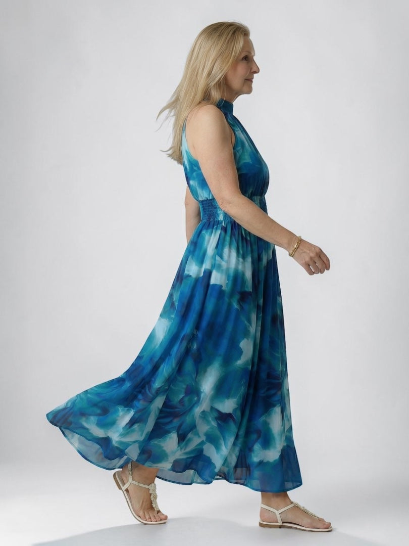 Martyna | Midi Halter Dress