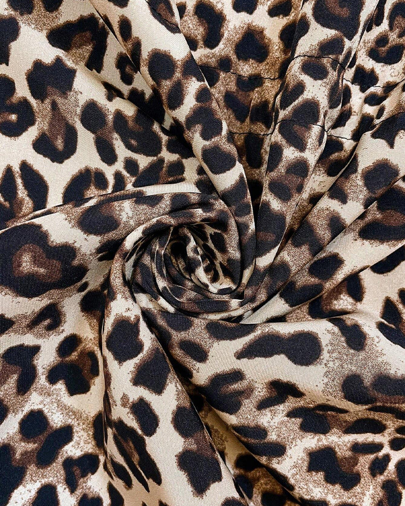 Isabelle - Reversible Hooded Coat with Leopard Print