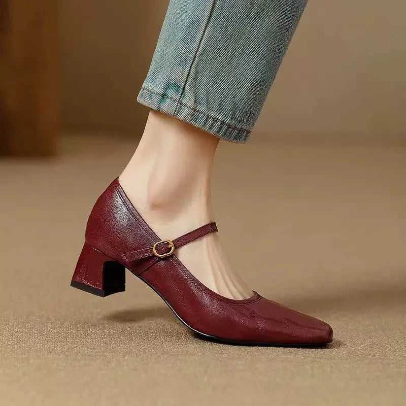 Bella | Genuine Leather Heels