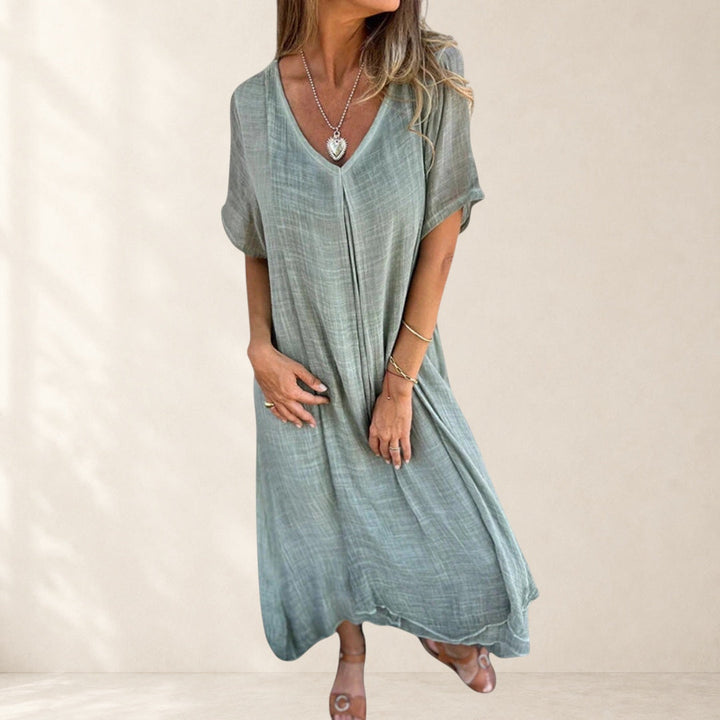 Fiona™ – Elegant Lightweight V-Neck Dress