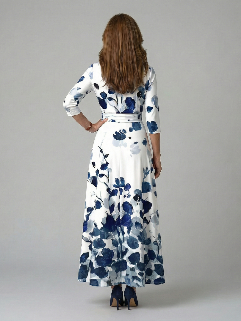 Joanna | Cross-Neck Midi Dress