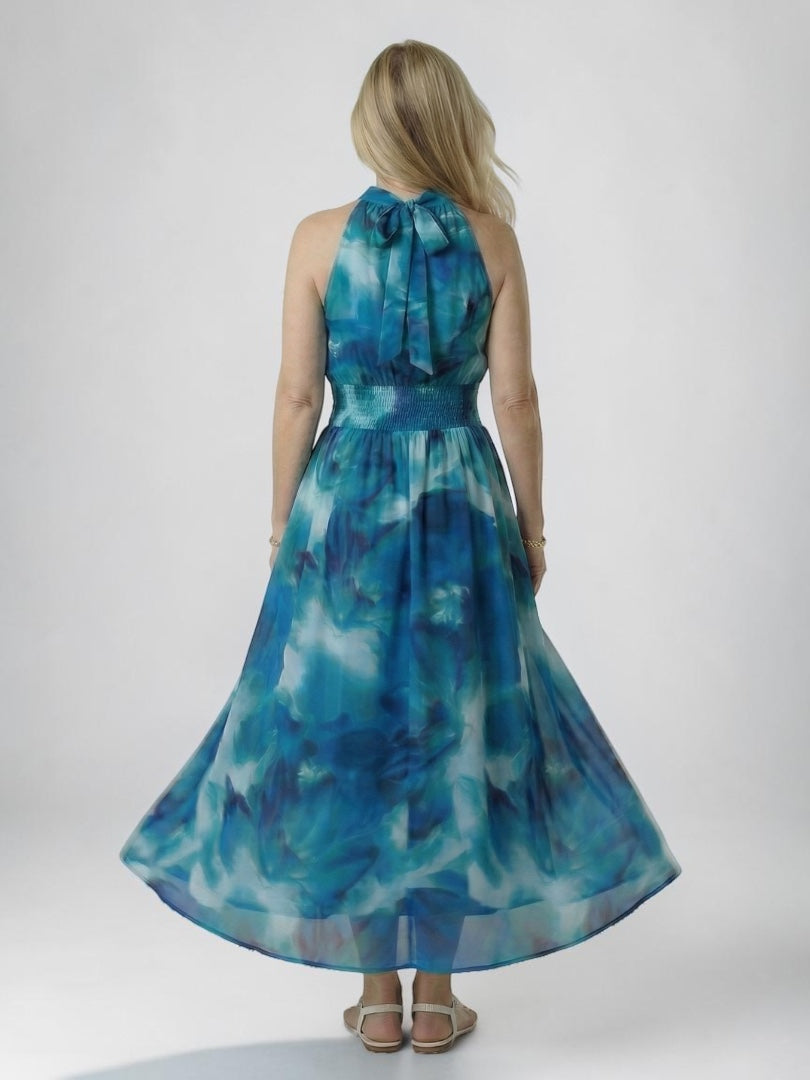 Martyna | Midi Halter Dress