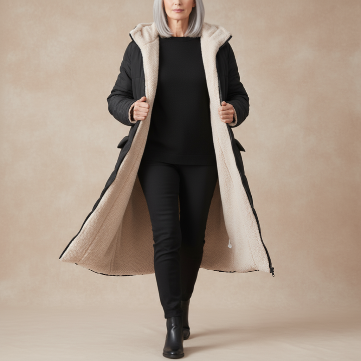 Fairford Reversible Wool-Lined Puffer Coat – Dual-Look Warmth in One
