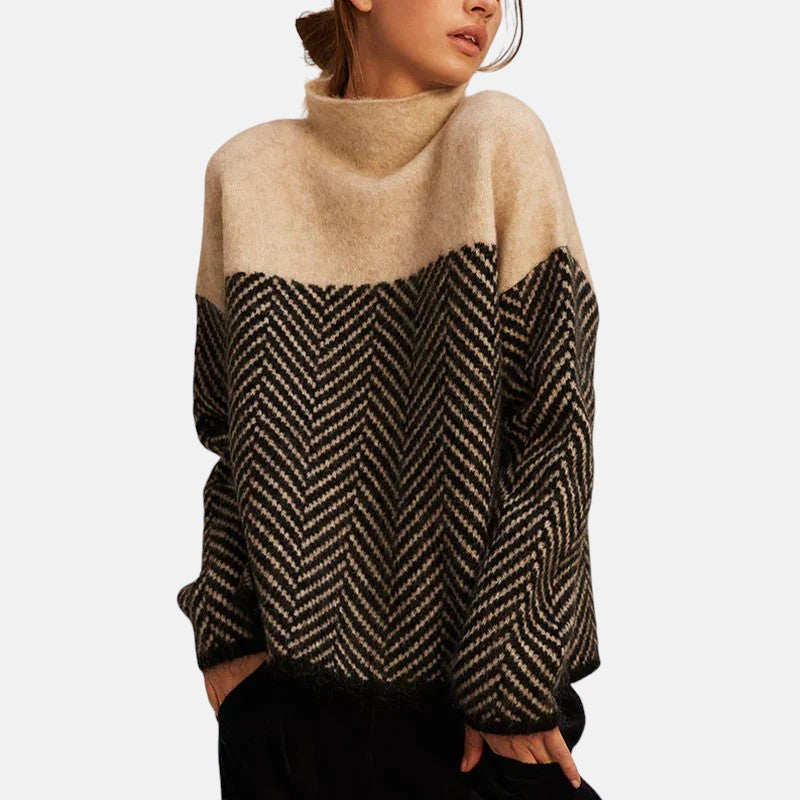 Marta | High neck cotton pullover