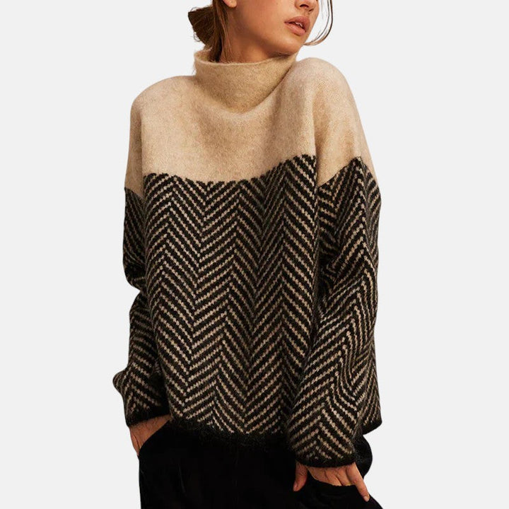 Marta | High neck cotton pullover