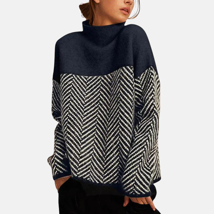 Marta | High neck cotton pullover