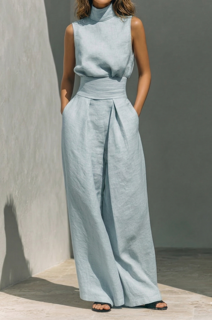 Maria™ | Minimalist Cotton Linen Two-Piece Set