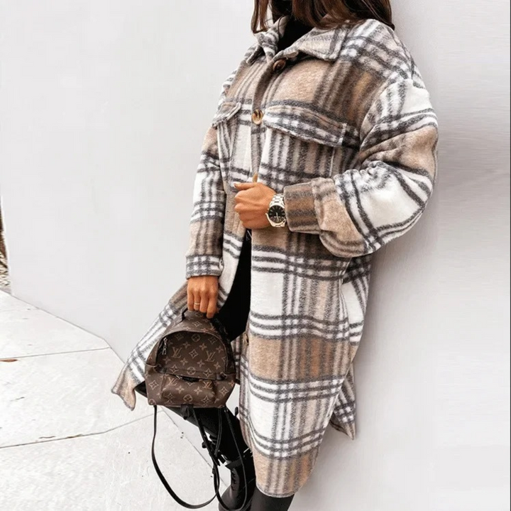 Merrivale Everyday Checked Coat — Timeless Style, Everyday Comfort