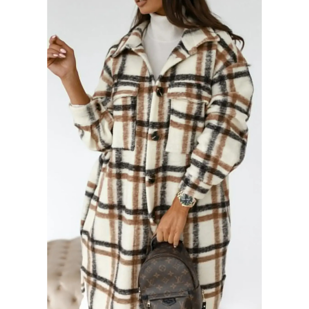 Merrivale Everyday Checked Coat — Timeless Style, Everyday Comfort