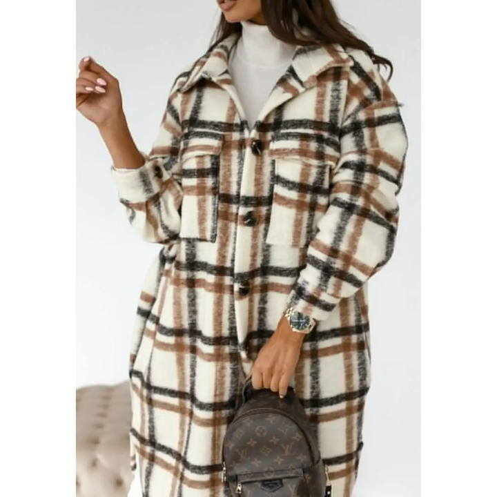 Merrivale Everyday Checked Coat — Timeless Style, Everyday Comfort