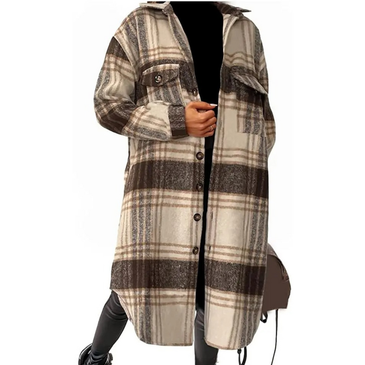 Merrivale Everyday Checked Coat — Timeless Style, Everyday Comfort