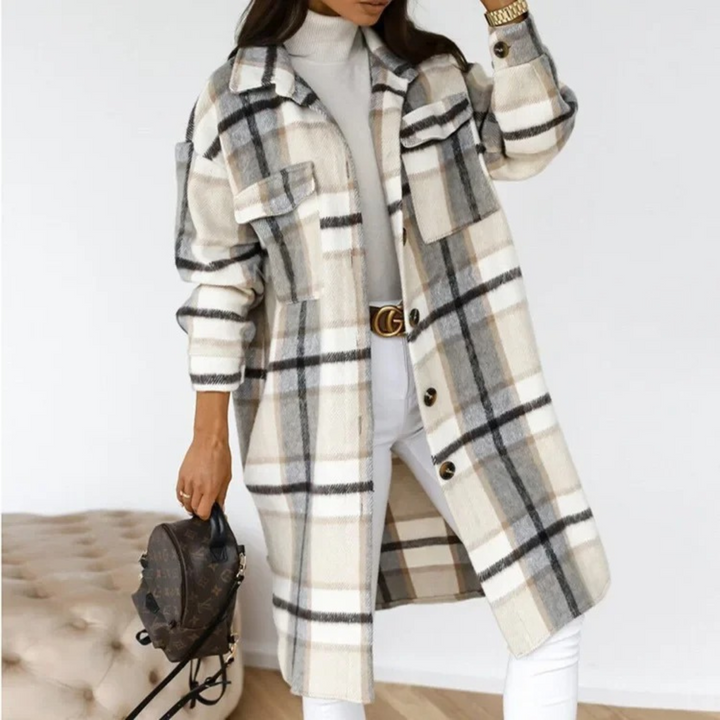 Merrivale Everyday Checked Coat — Timeless Style, Everyday Comfort