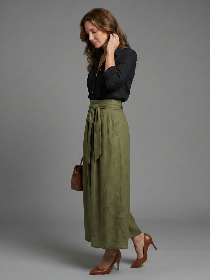 Iwona | Two-Piece Midi Skirt Set