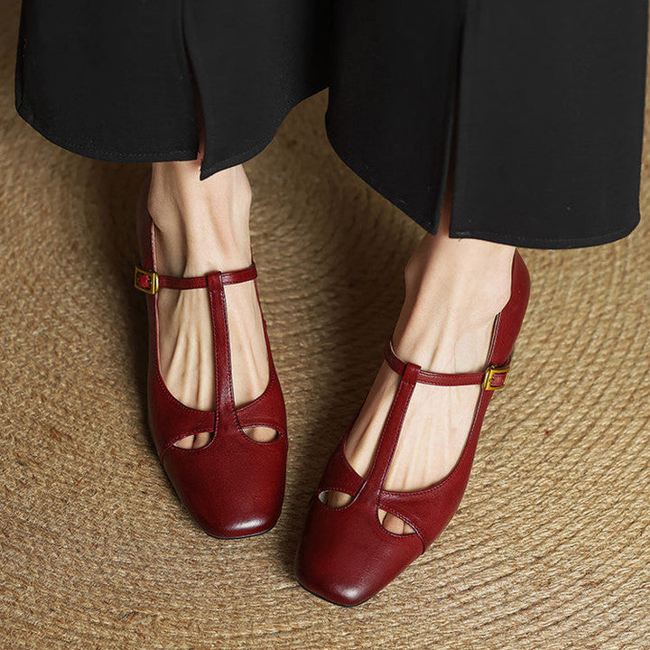 Alysa | Genuine Leather Heels