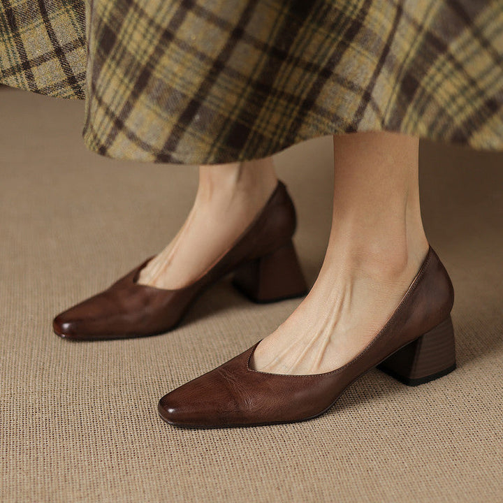 Zila | Genuine Leather Heels