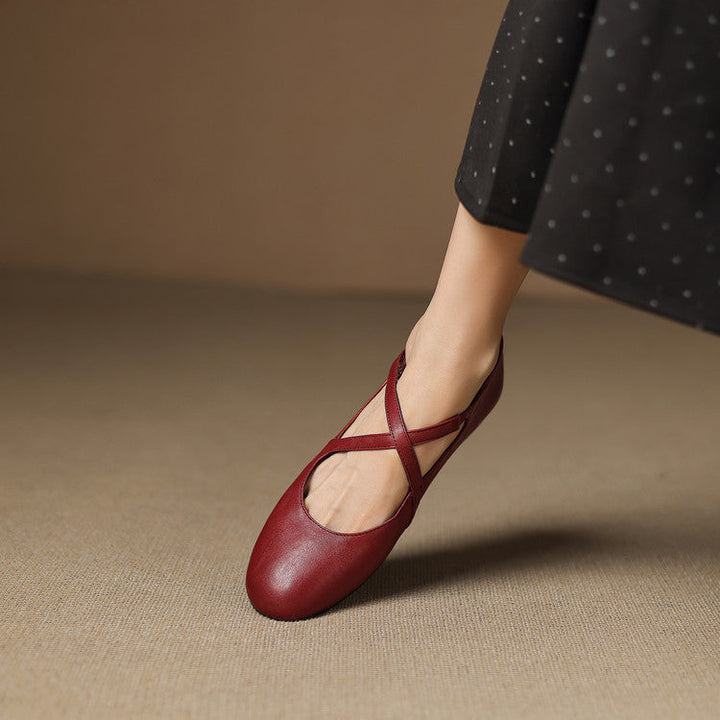 Zeor | Genuine Leather Flats