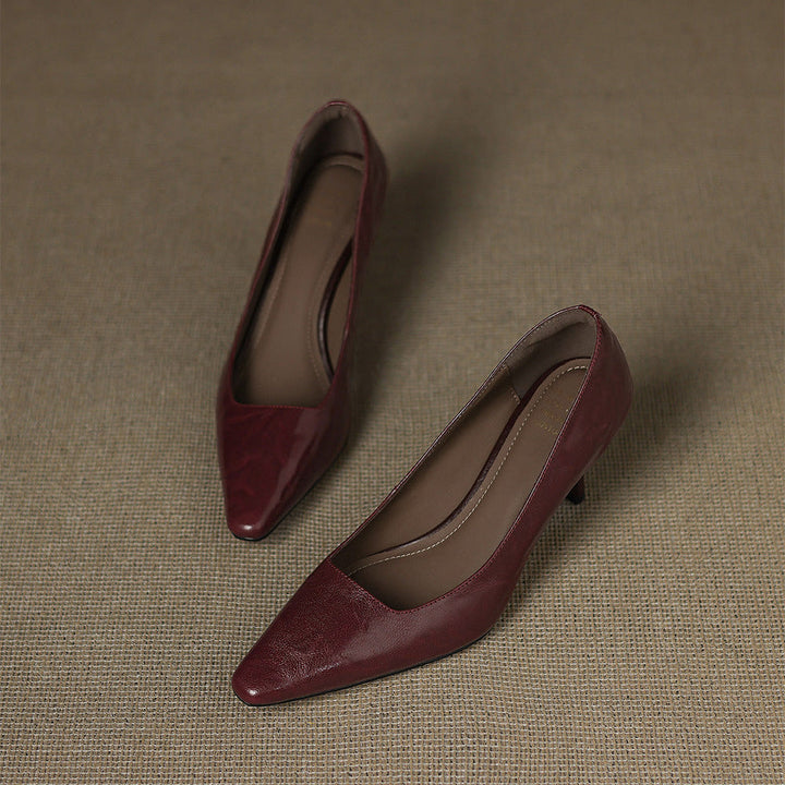 Zala | Genuine Leather Heels