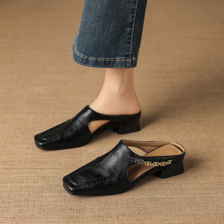 Vyla | Genuine Leather Mules