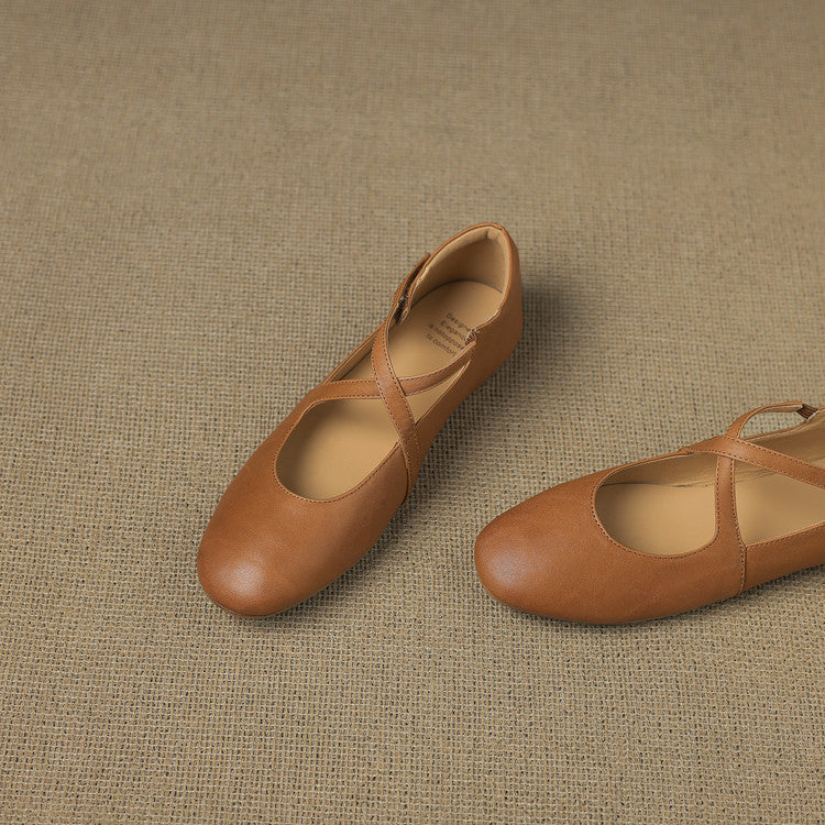 Zeor | Genuine Leather Flats