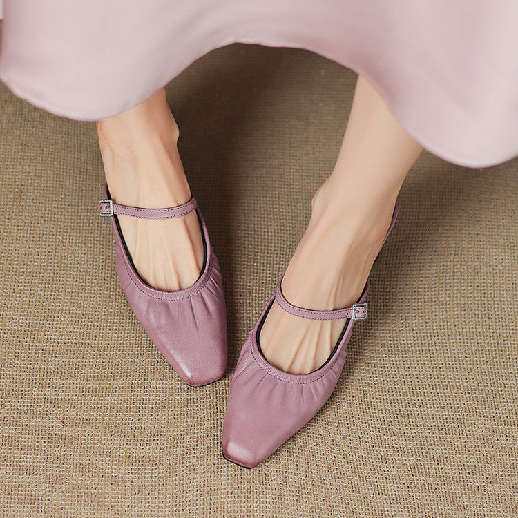 Vanya | Ruched Mary Jane Mule