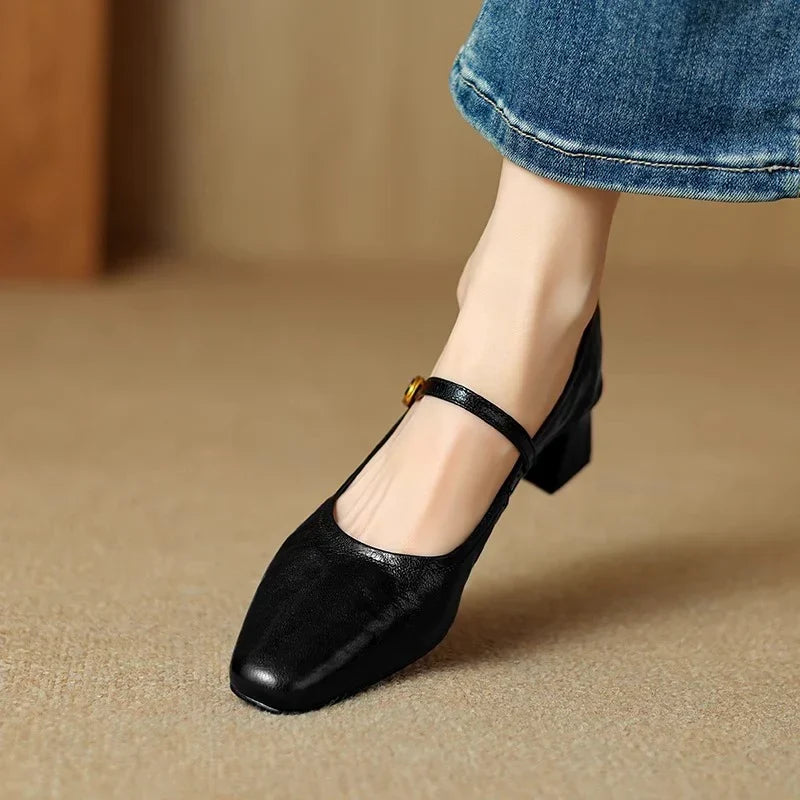 Bella | Genuine Leather Heels
