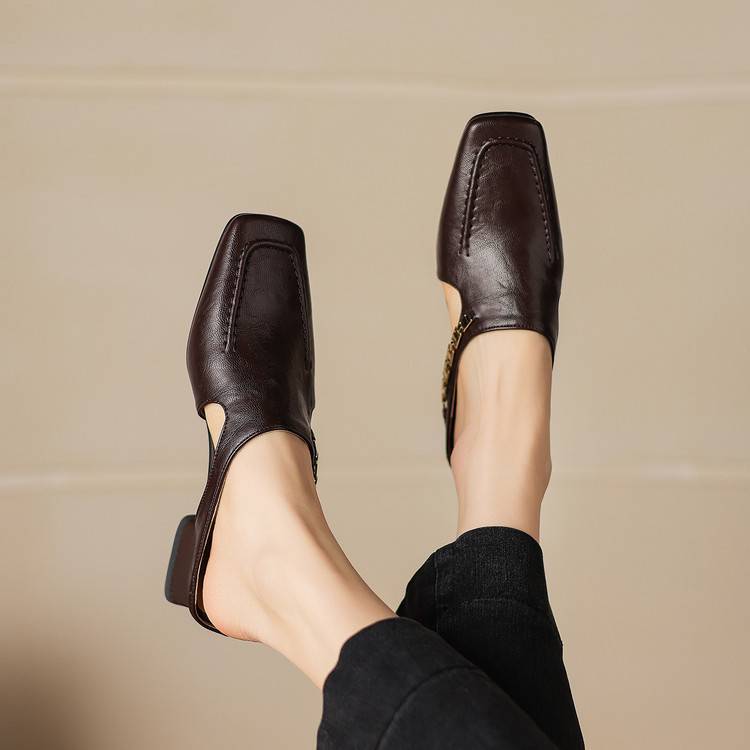 Vyla | Genuine Leather Mules