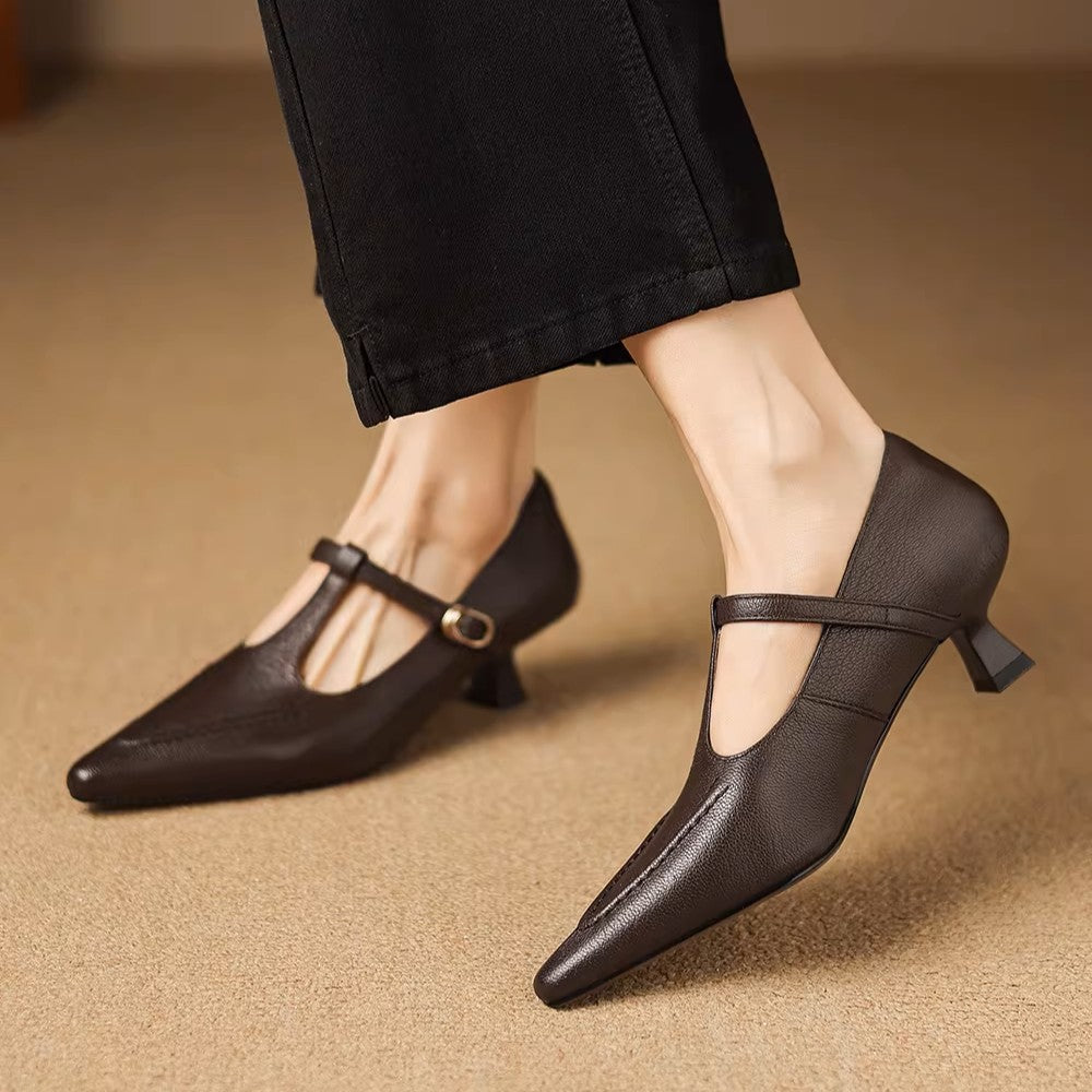 Tirea | Genuine Leather Heels