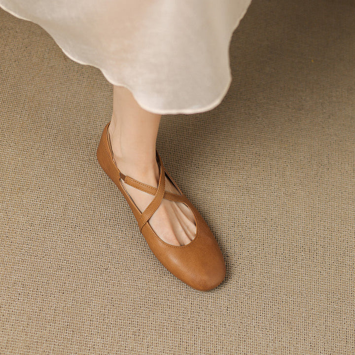 Zeor | Genuine Leather Flats