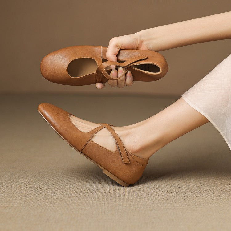 Zeor | Genuine Leather Flats