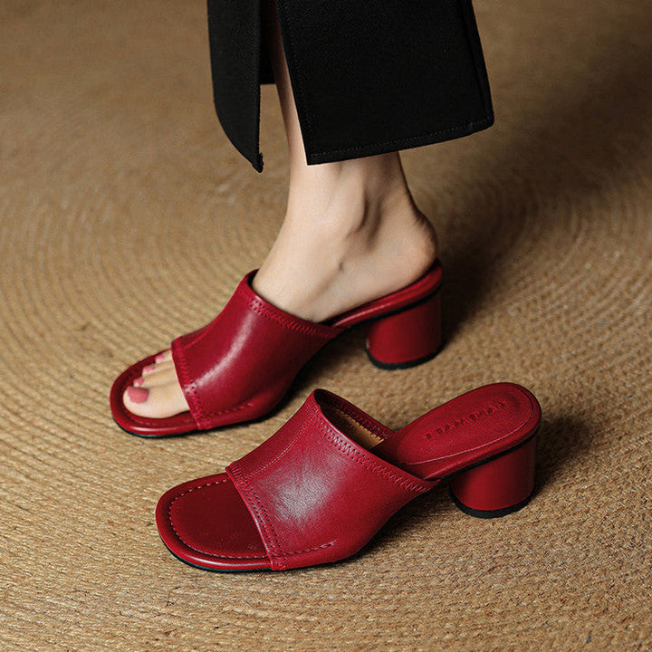 Amira | Genuine Leather Mules