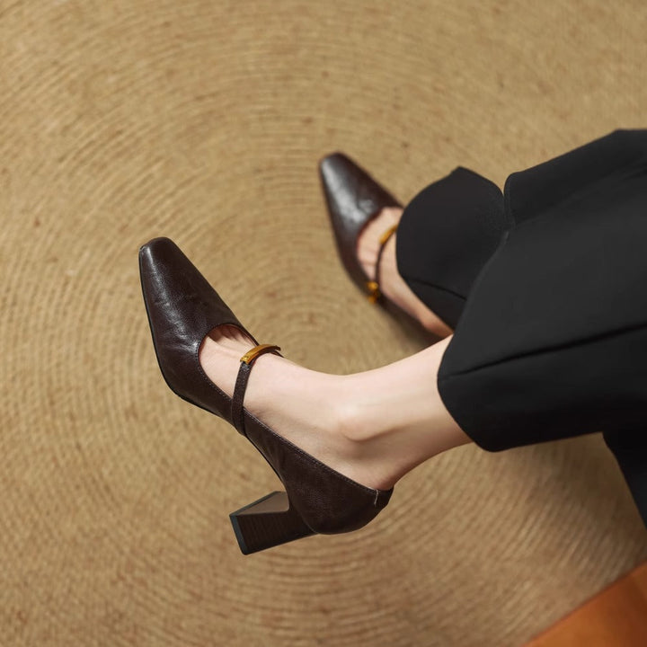 Maela | Genuine Leather Heels