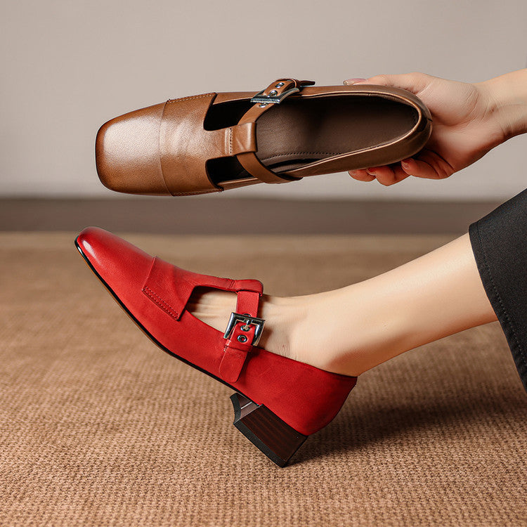 Veyra | Genuine Leather Heels