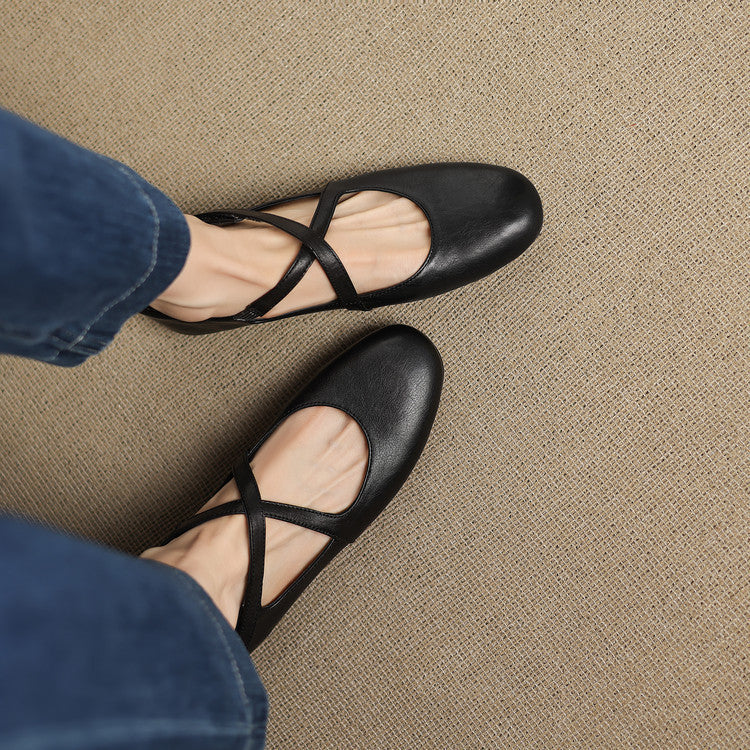 Zeor | Genuine Leather Flats