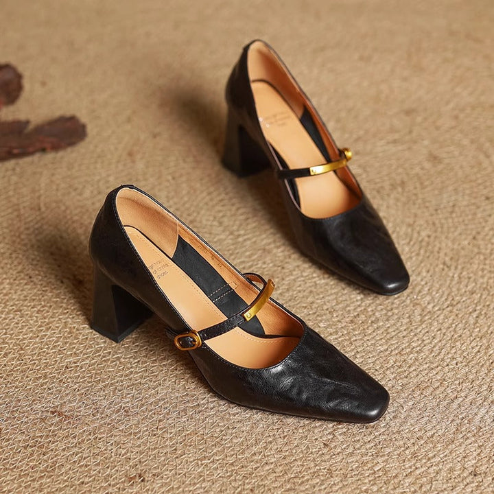 Maela | Genuine Leather Heels