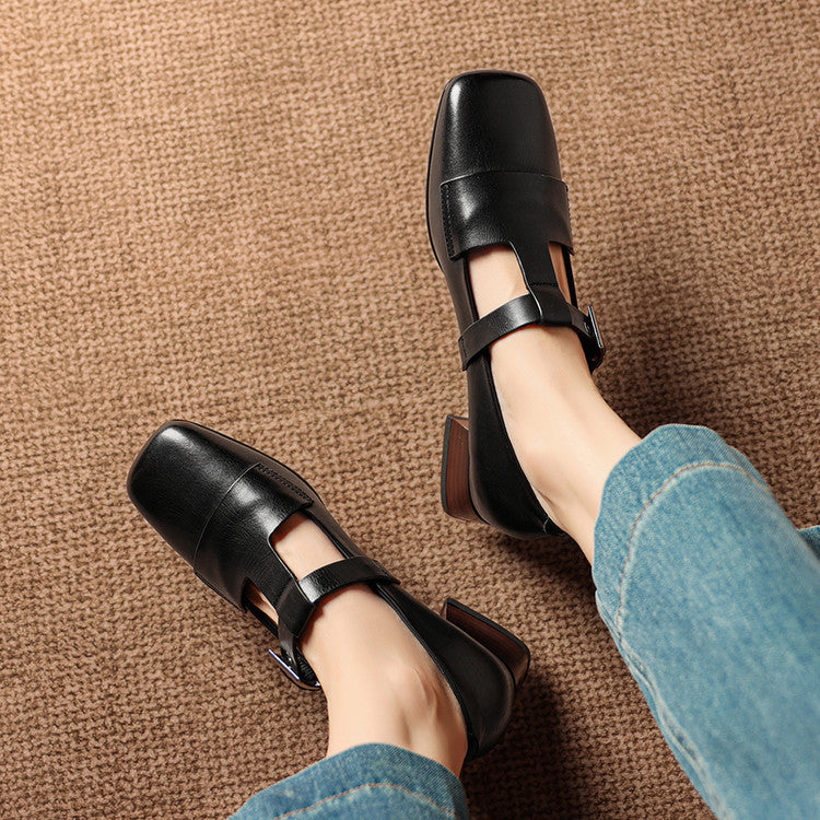 Veyra | Genuine Leather Heels