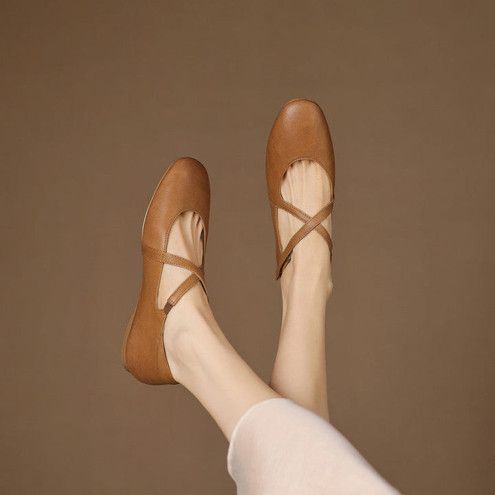 Zeor | Genuine Leather Flats