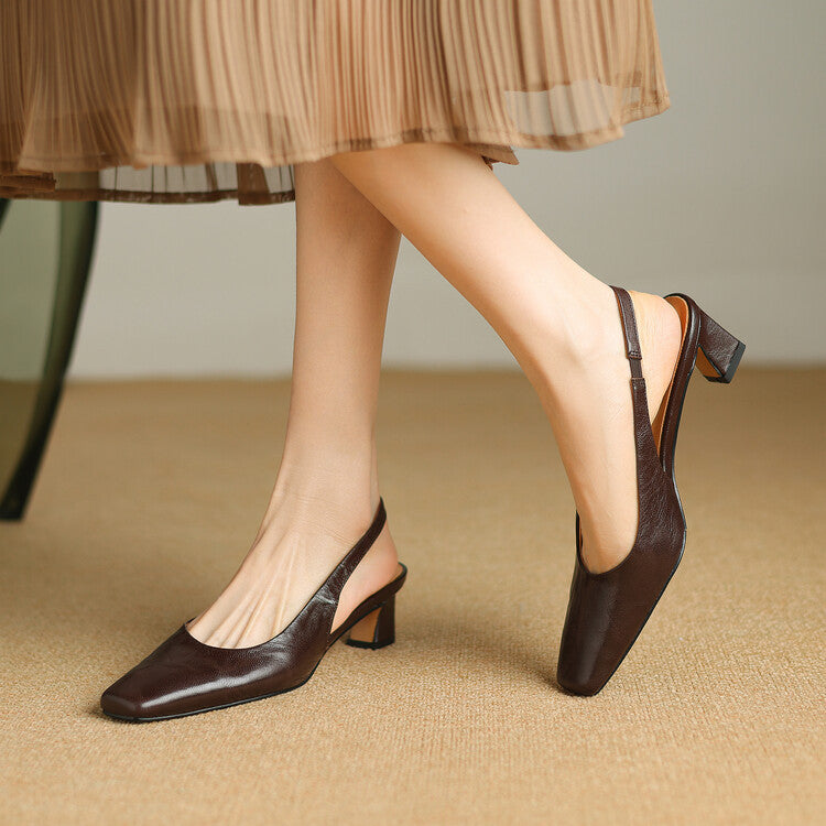 Ersa | Genuine Leather Slingbacks