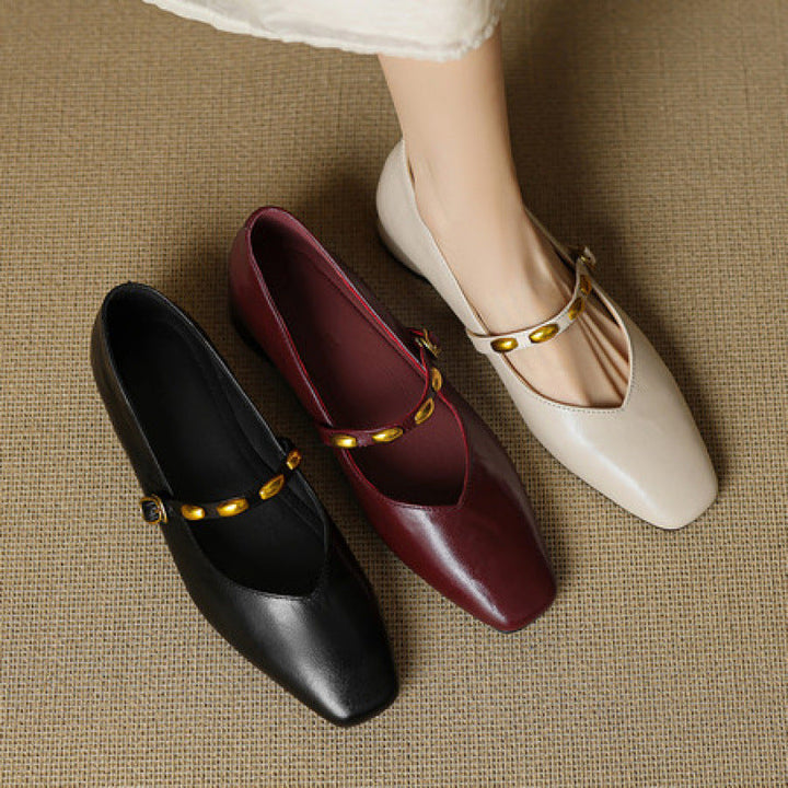 Zyra | Genuine Leather Flats