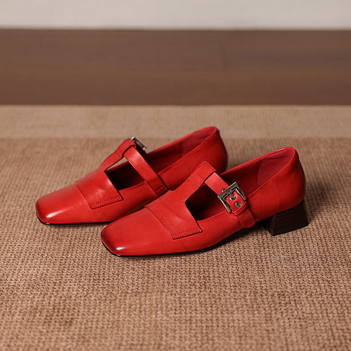 Veyra | Genuine Leather Heels