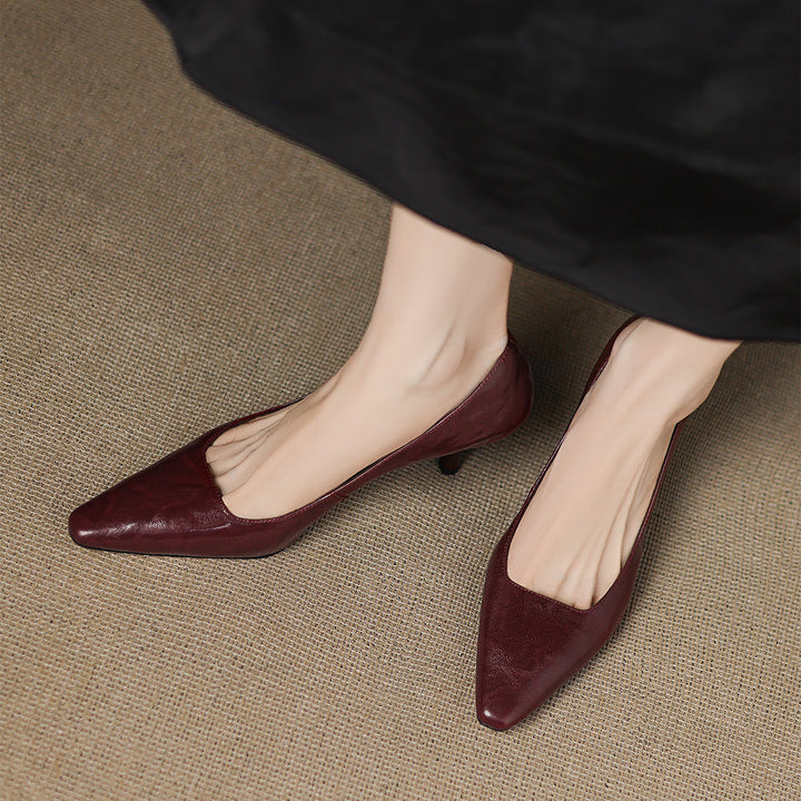 Zala | Genuine Leather Heels