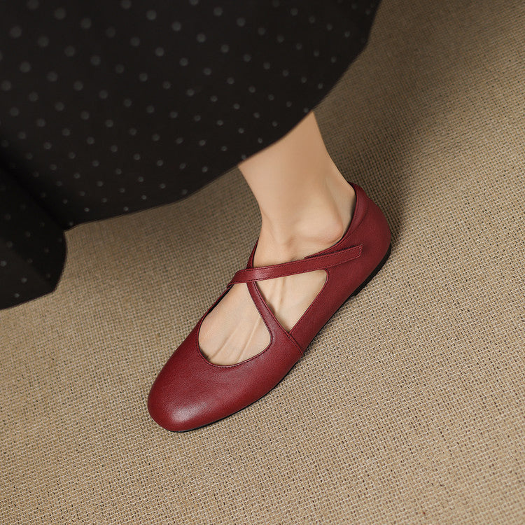 Zeor | Genuine Leather Flats