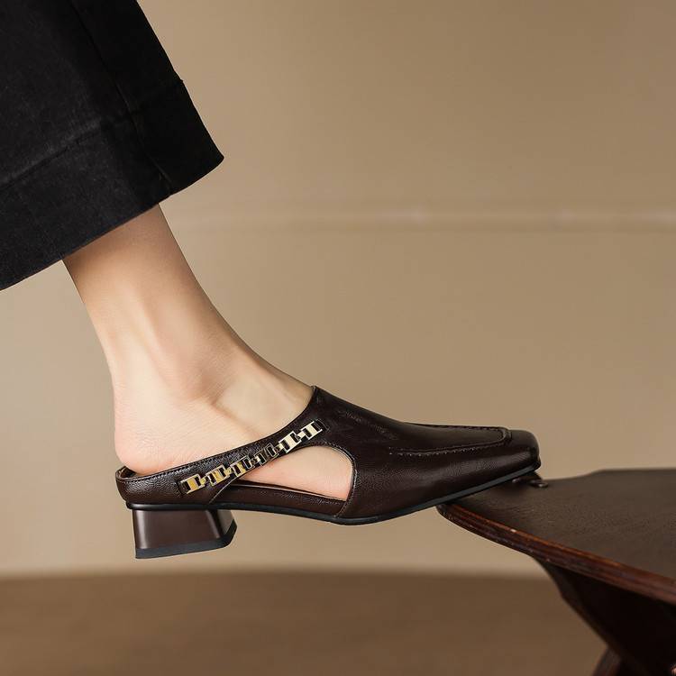 Vyla | Genuine Leather Mules