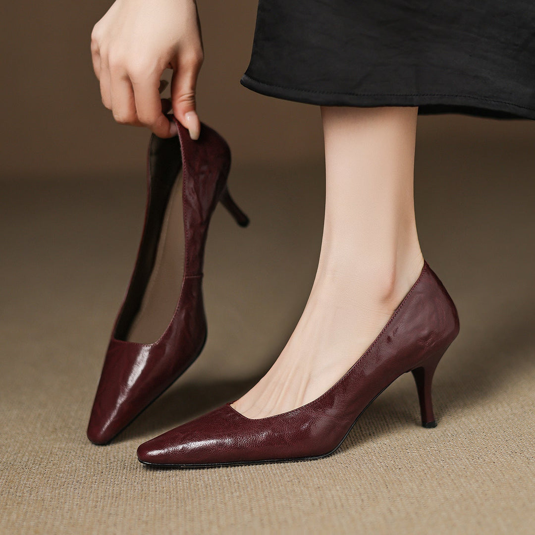 Zala | Genuine Leather Heels