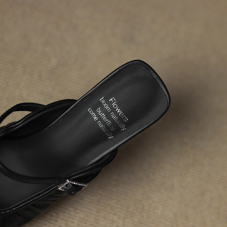 Vanya | Ruched Mary Jane Mule