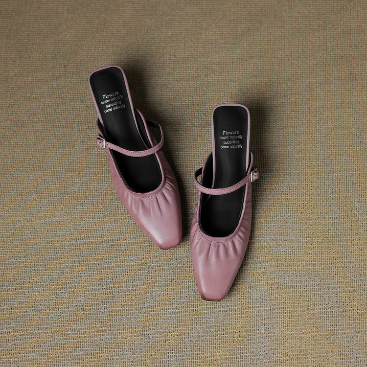 Vanya | Ruched Mary Jane Mule