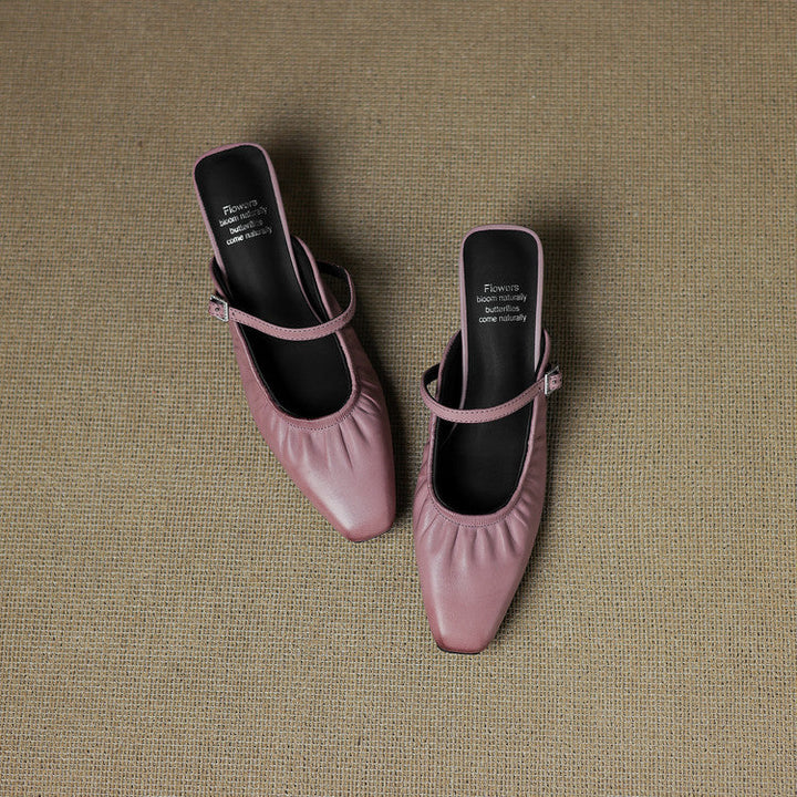 Vanya | Ruched Mary Jane Mule