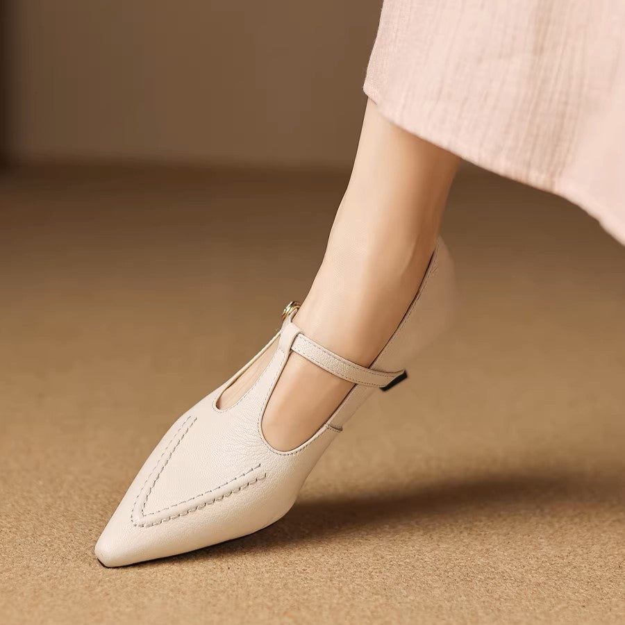 Tirea | Genuine Leather Heels