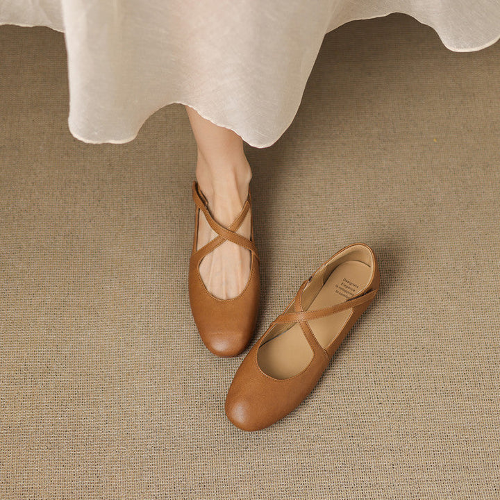 Zeor | Genuine Leather Flats
